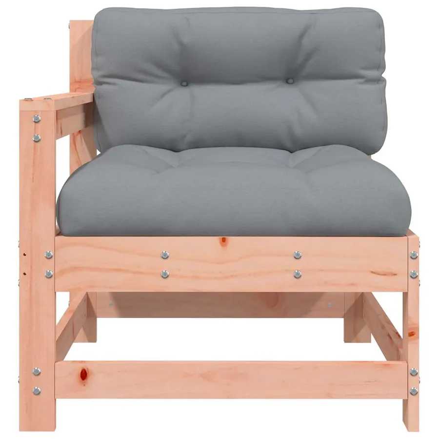 Chaise de jardin avec coussins bois massif douglas - 3