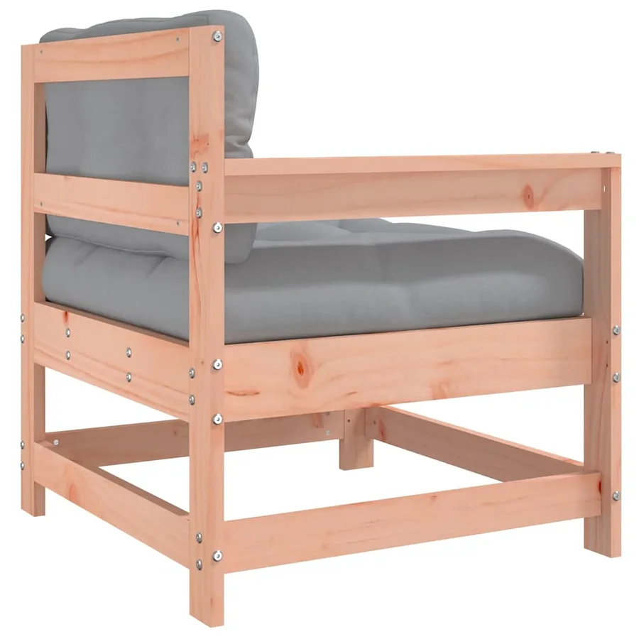 Chaise de jardin avec coussins bois massif douglas - 5
