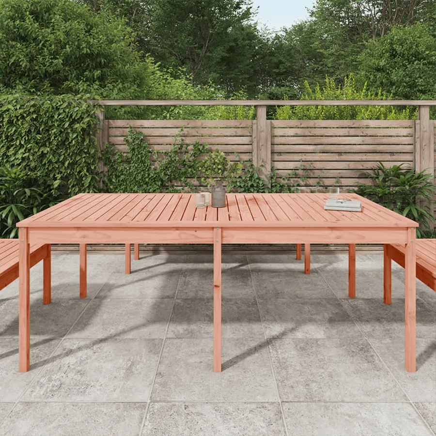 Table de jardin 203,5x100x76 cm bois massif de douglas - 3