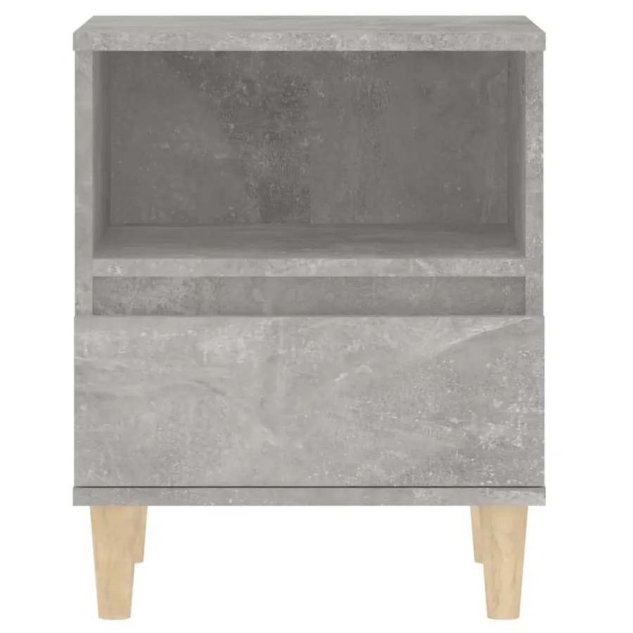 Tables de chevet 2 pcs Gris béton 40x35x50 cm - 7