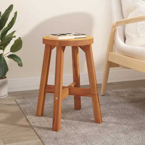 Tabouret Marron 38x38x45 cm Bois d'acacia solide