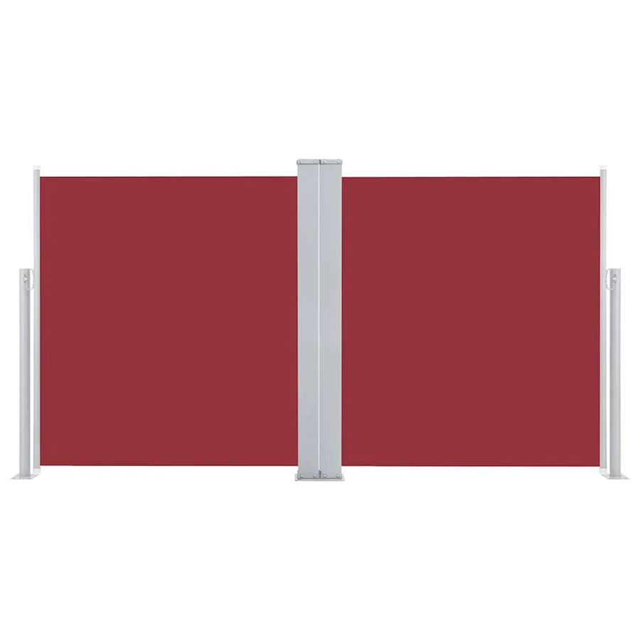 Auvent latéral rétractable Rouge 100 x 600 cm - 3