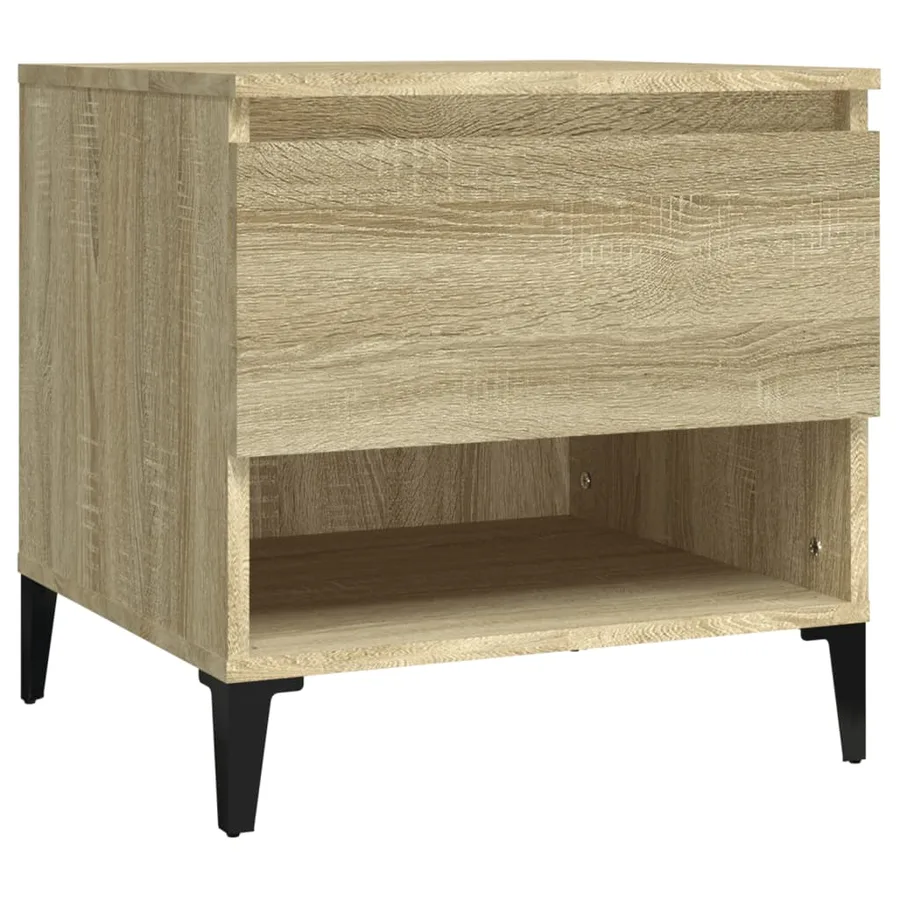 Tables d'appoint 2 pcs Chêne sonoma 50x46x50 cm Bois ingénierie - 6