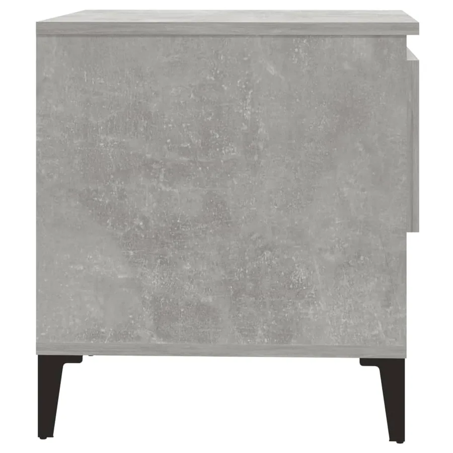 Tables d'appoint 2 pcs Gris béton 50x46x50 cm Bois d'ingénierie - 9