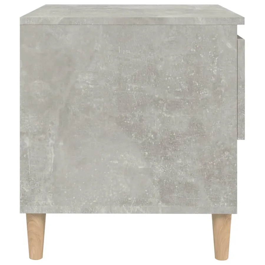 Tables de chevet 2 pcs Gris béton 50x46x50 cm Bois d’ingénierie - 6