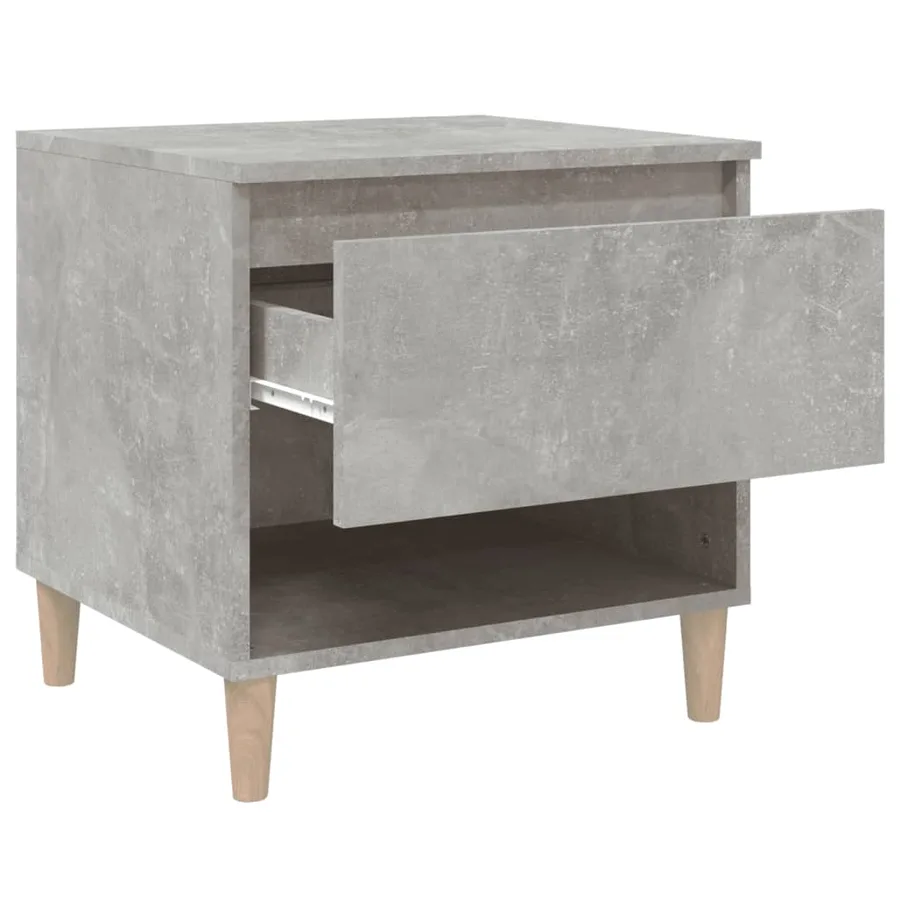 Tables de chevet 2 pcs Gris béton 50x46x50 cm Bois d’ingénierie - 7