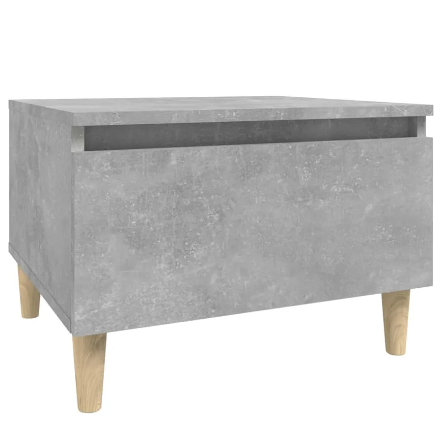 Table d'appoint Gris béton 50x46x35 cm Bois d'ingénierie - 2