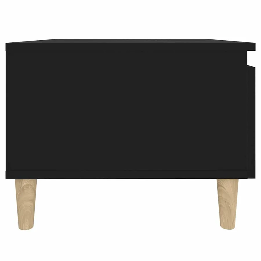 Tables d'appoint 2 pcs Noir 50x46x35 cm Bois d'ingénierie - 10
