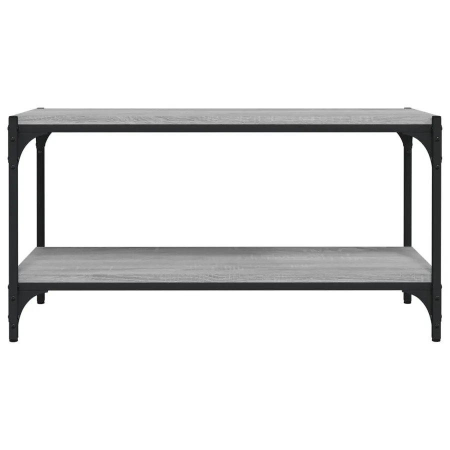Meuble TV Sonoma gris 80x33x41 cm Bois d'ingénierie et acier - 4