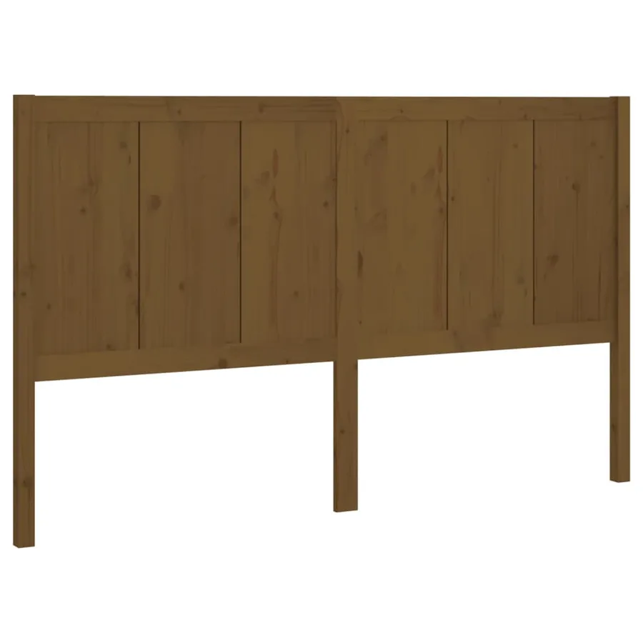 Tête de lit Marron miel 205,5x4x100 cm Bois massif de pin - 2
