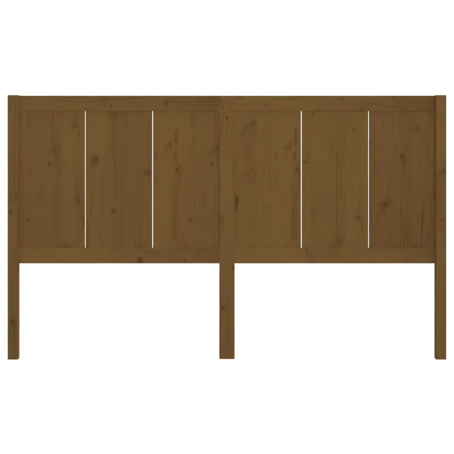 Tête de lit Marron miel 205,5x4x100 cm Bois massif de pin - 4