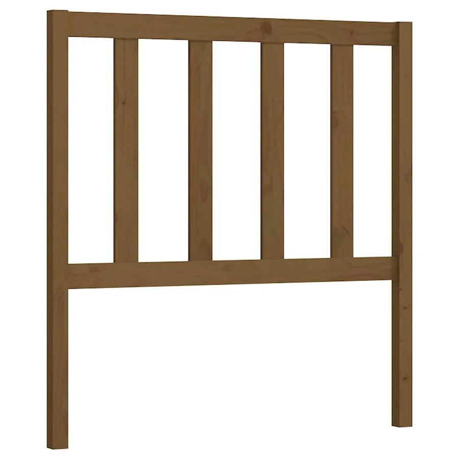 Tête de lit Marron miel 81x4x100 cm Bois massif de pin - 2