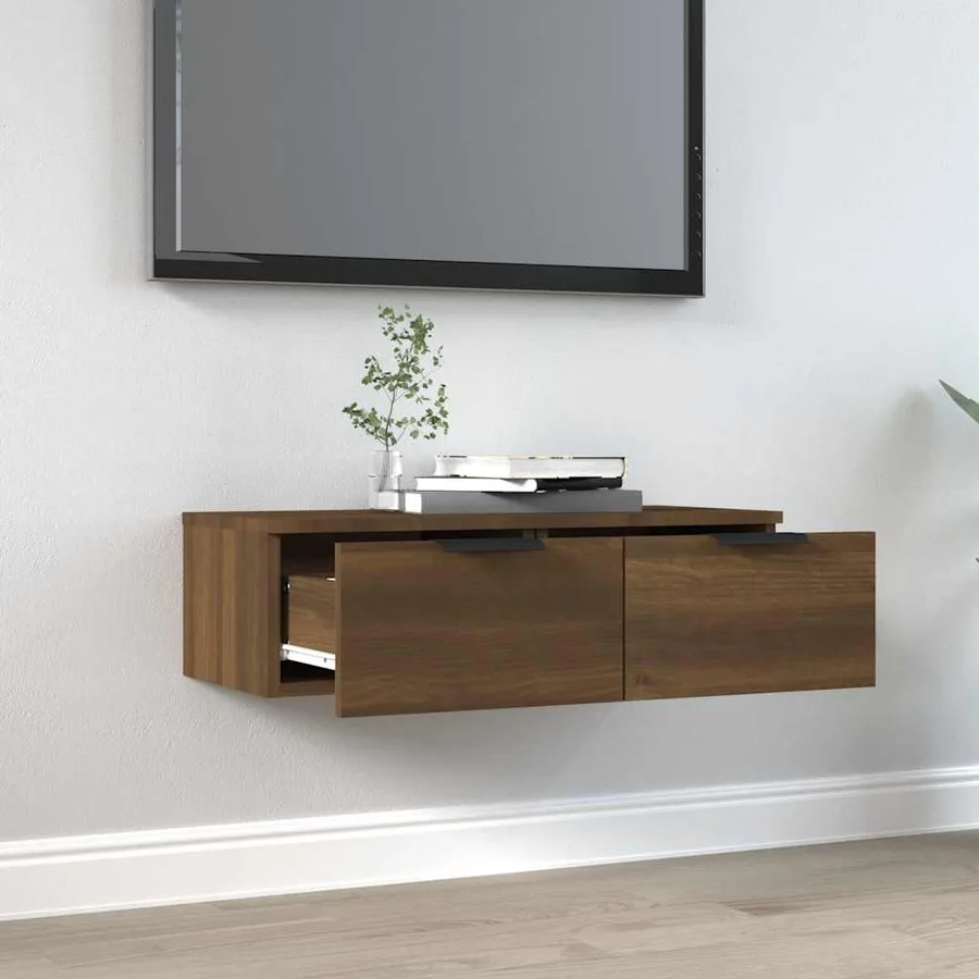 Armoire murale Chêne marron 68x30x20 cm Bois d'ingénierie - 3