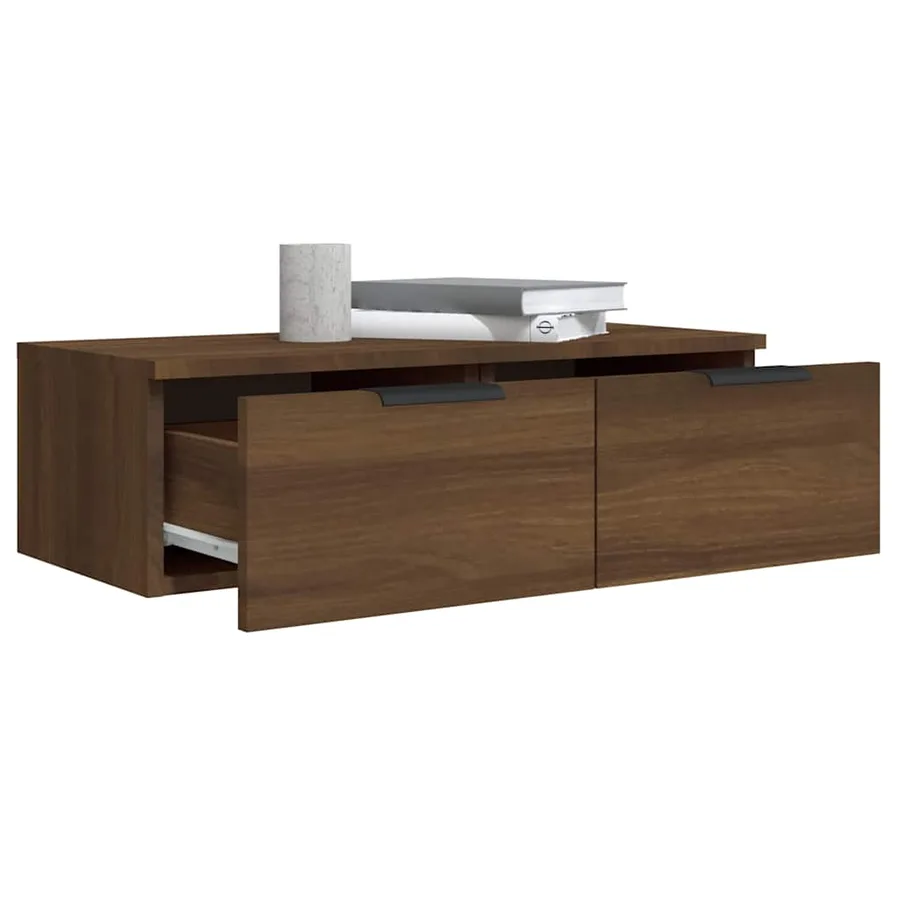 Armoire murale Chêne marron 68x30x20 cm Bois d'ingénierie - 5