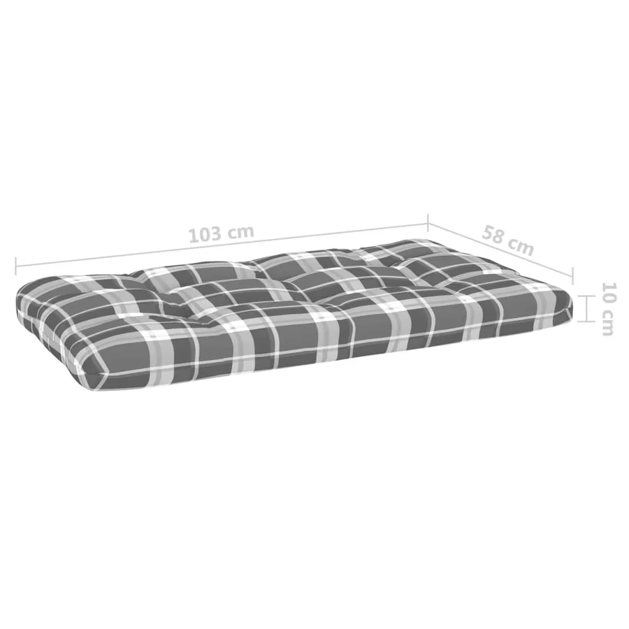 Salon de jardin palette 6pcs avec coussins Bois de pin imprégné - 13