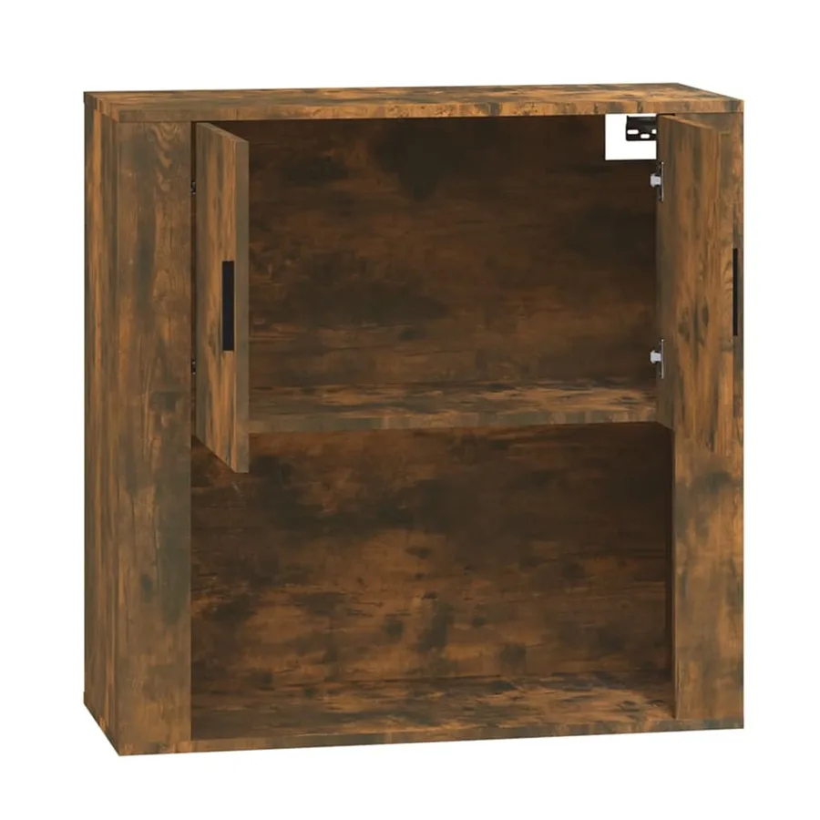 Armoire murale Chêne fumé 80x33x80 cm Bois d'ingénierie - 4