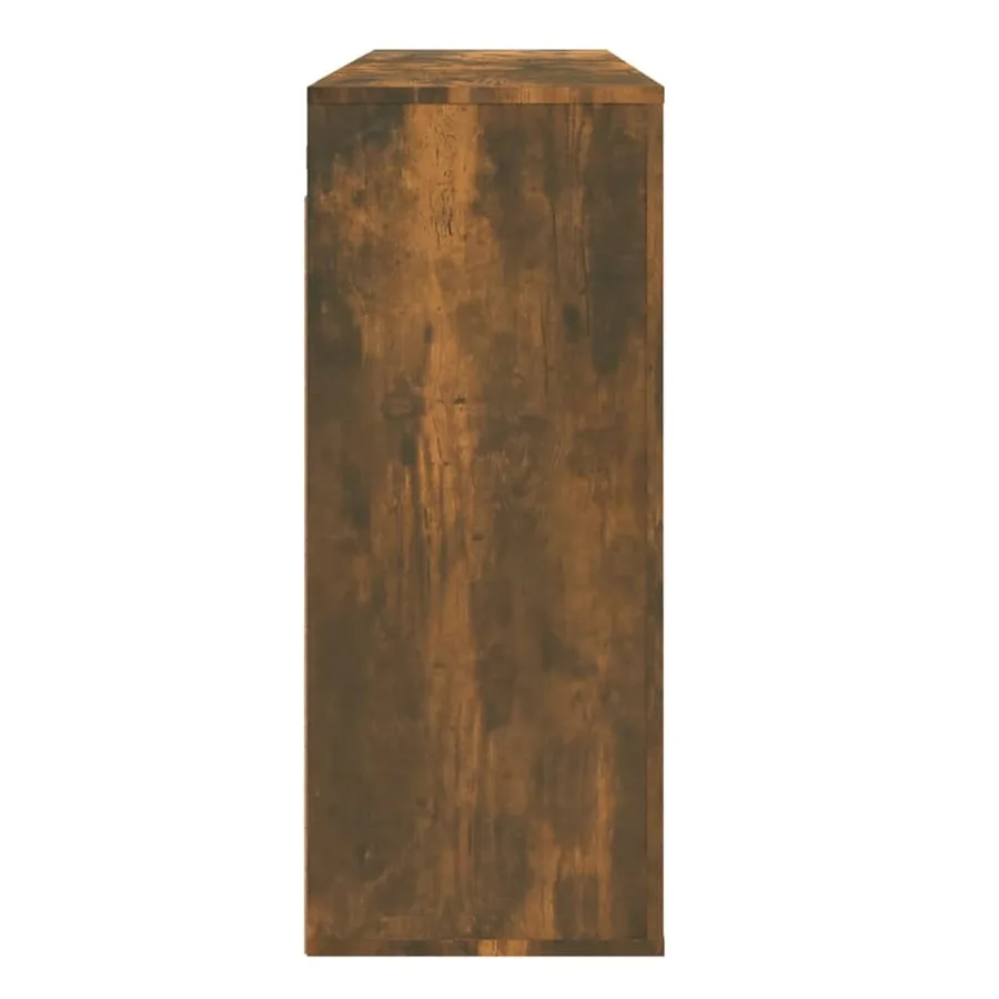 Armoire murale Chêne fumé 80x33x80 cm Bois d'ingénierie - 5