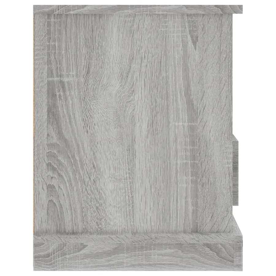 Meuble TV sonoma gris 93x35,5x45 cm bois d'ingénierie - 7