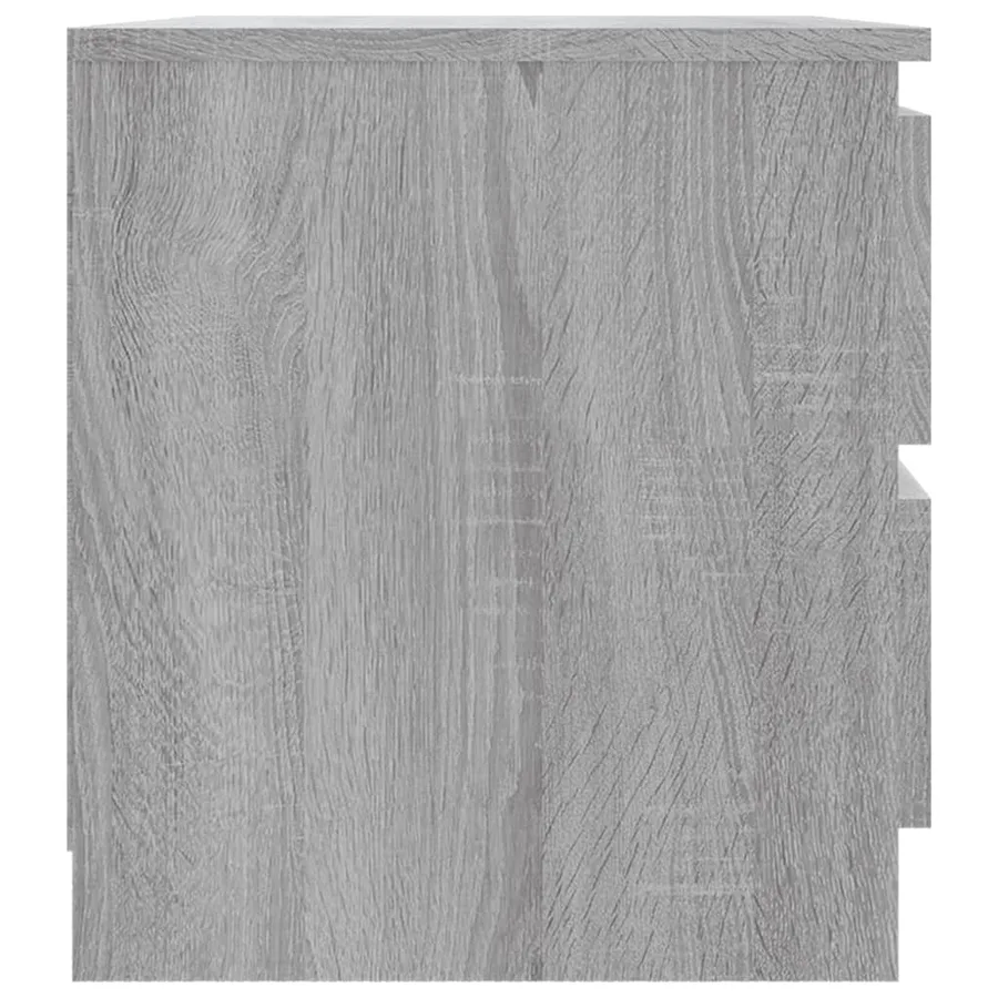 Tables de chevet 2 pcs Sonoma gris 50x39x43,5cm Bois ingénierie - 5