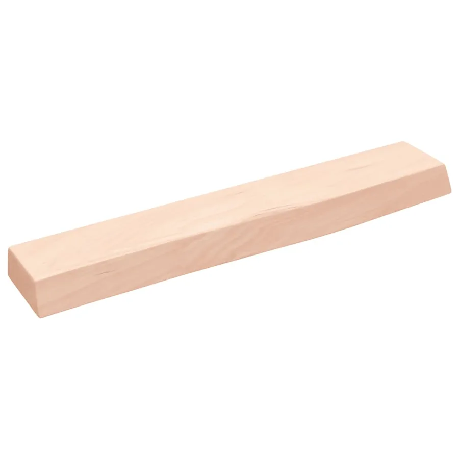 Étagère murale 60x10x4 cm bois de chêne massif non traité - 2