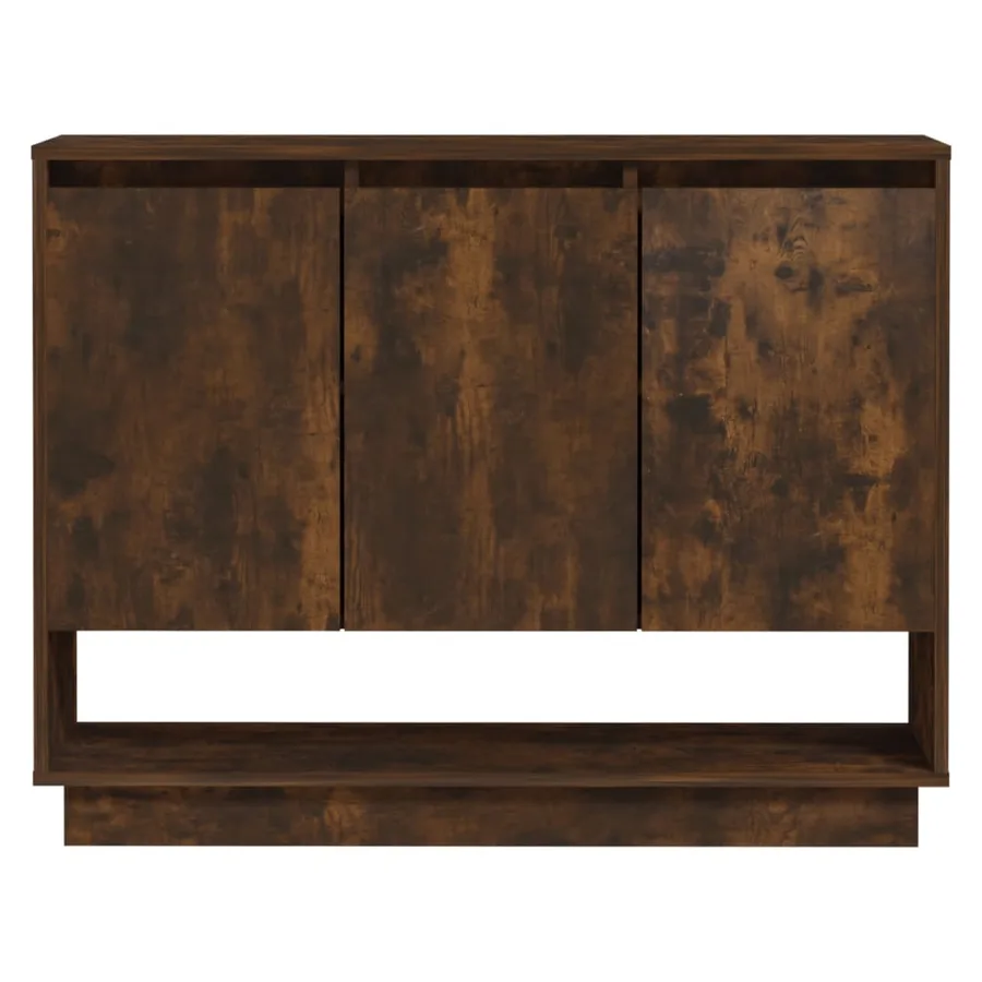 Buffet Chêne fumé 97x31x75 cm Bois d'ingénierie - 5