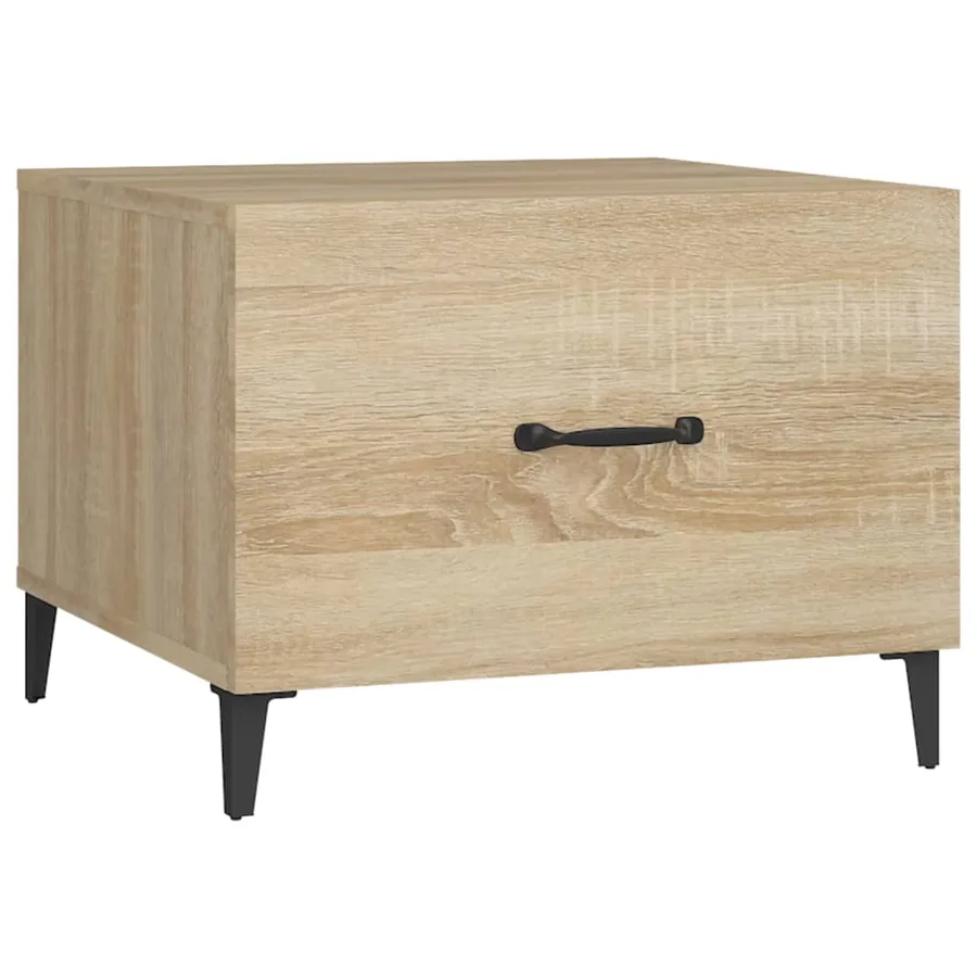 Tables basses avec pieds en métal 2 pcs Chêne sonoma 50x50x40cm - 6