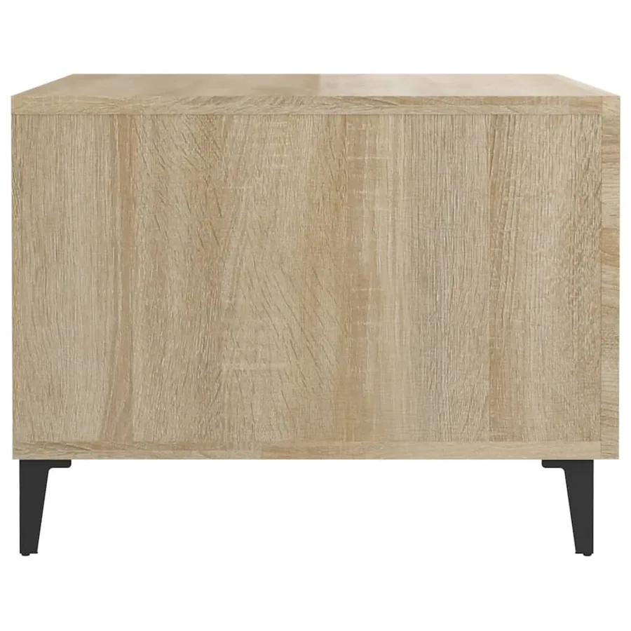 Tables basses avec pieds en métal 2 pcs Chêne sonoma 50x50x40cm - 8