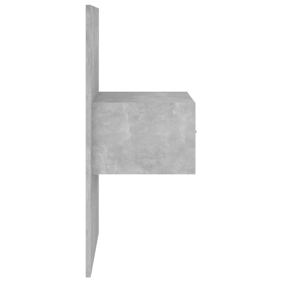 Tables de chevet murales 2 pcs Gris béton - 6