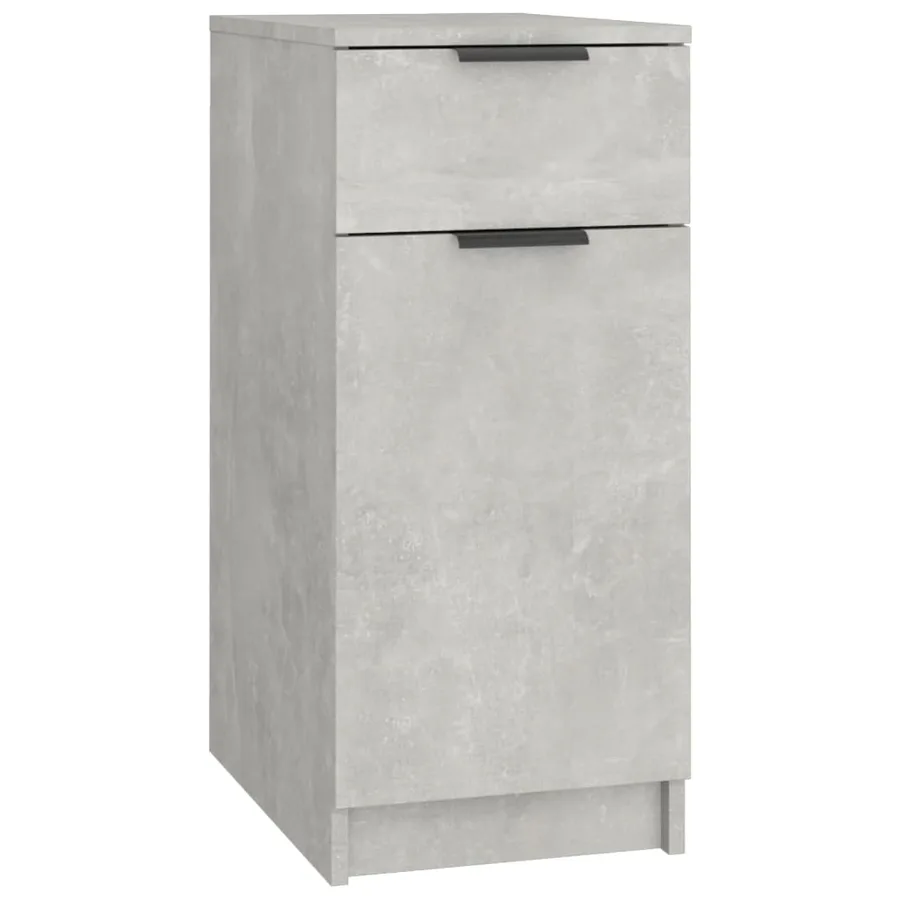 Armoire de bureau Gris béton 33,5x50x75 cm Bois d'ingénierie - 2