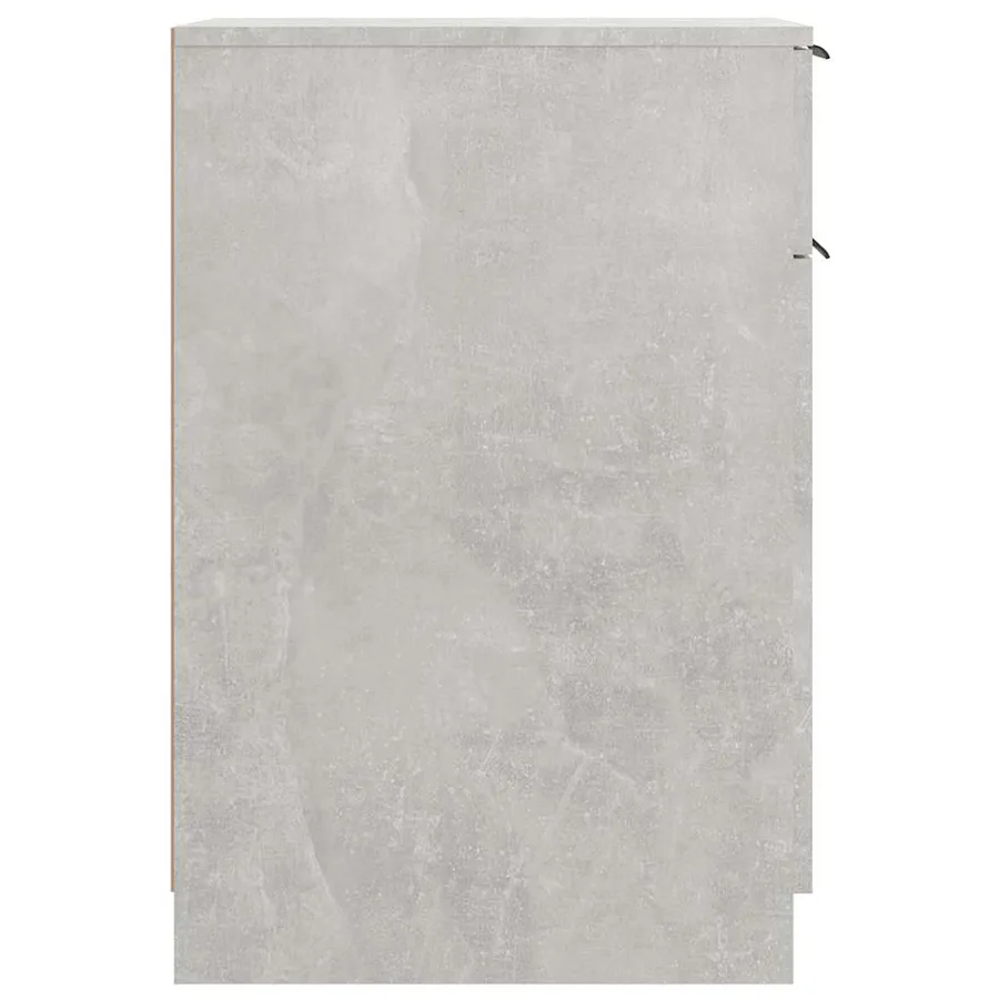 Armoire de bureau Gris béton 33,5x50x75 cm Bois d'ingénierie - 8