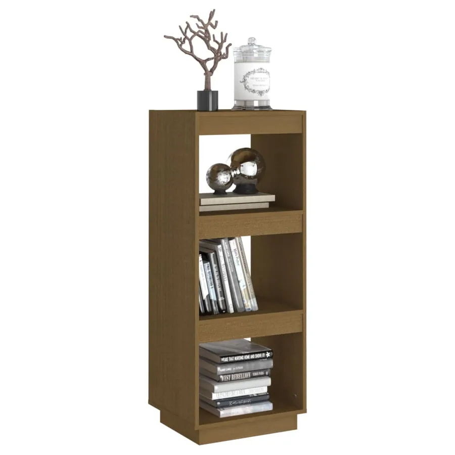 Bibliothèque/Séparateur de pièce Marron miel Bois de pin massif - 4