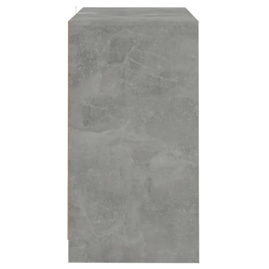 Buffet Gris béton 70x41x75 cm Bois d'ingénierie - 4