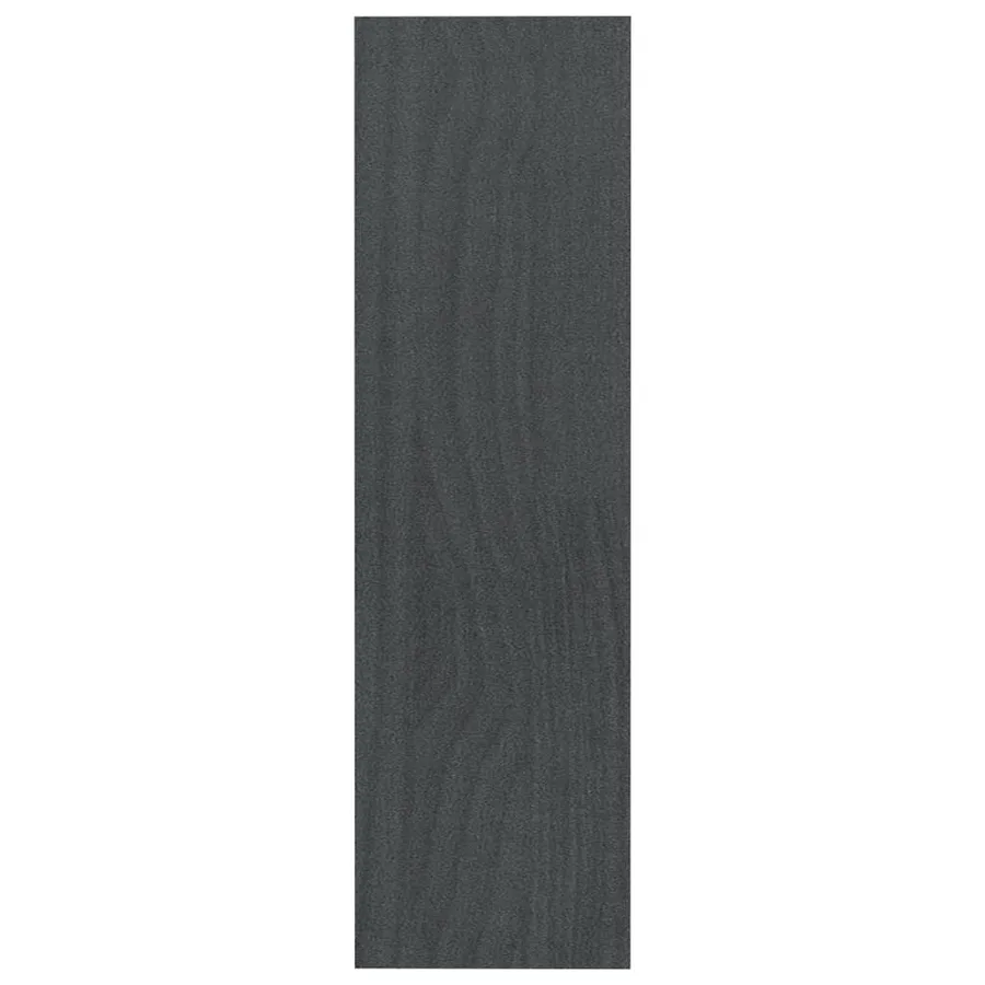 Bibliothèque/Séparateur de pièce Gris 100x30x103 cm Pin massif - 6
