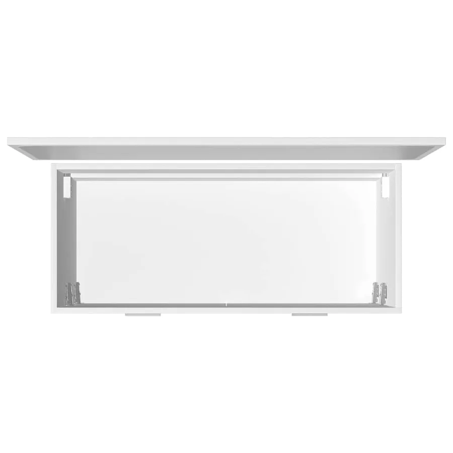 Ensemble de meubles de salle de bain 2pcs blanc bois ingénierie - 15
