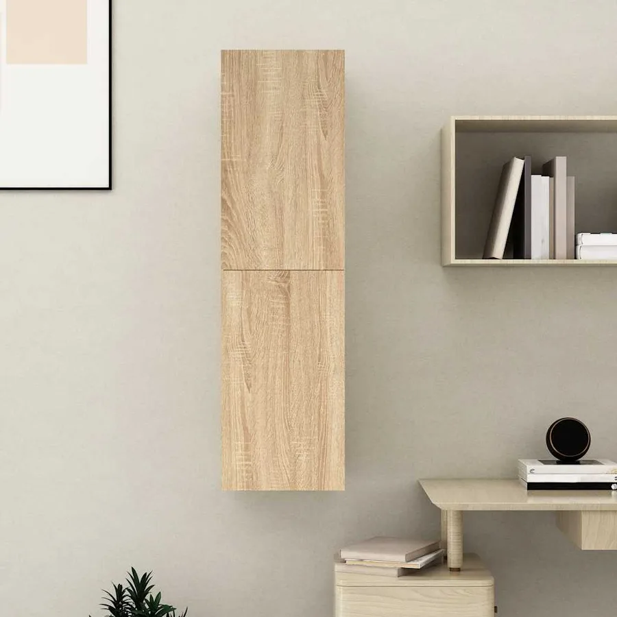 Meuble TV Chêne sonoma 30,5x30x110 cm Bois d’ingénierie - 10