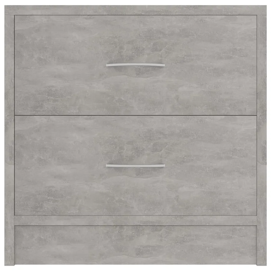 Table de chevet Gris béton 40x30x40 cm Bois d'ingénierie - 4