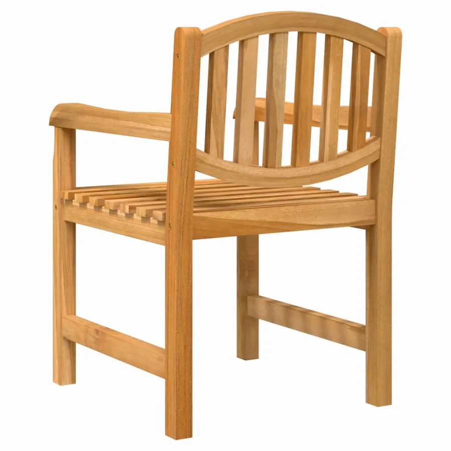 Chaises de jardin lot de 2 58x59x88 cm bois de teck solide - 6