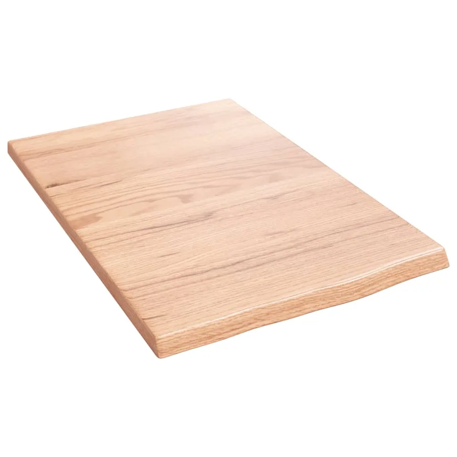 Étagère murale marron clair 40x60x2 cm bois chêne massif traité - 2