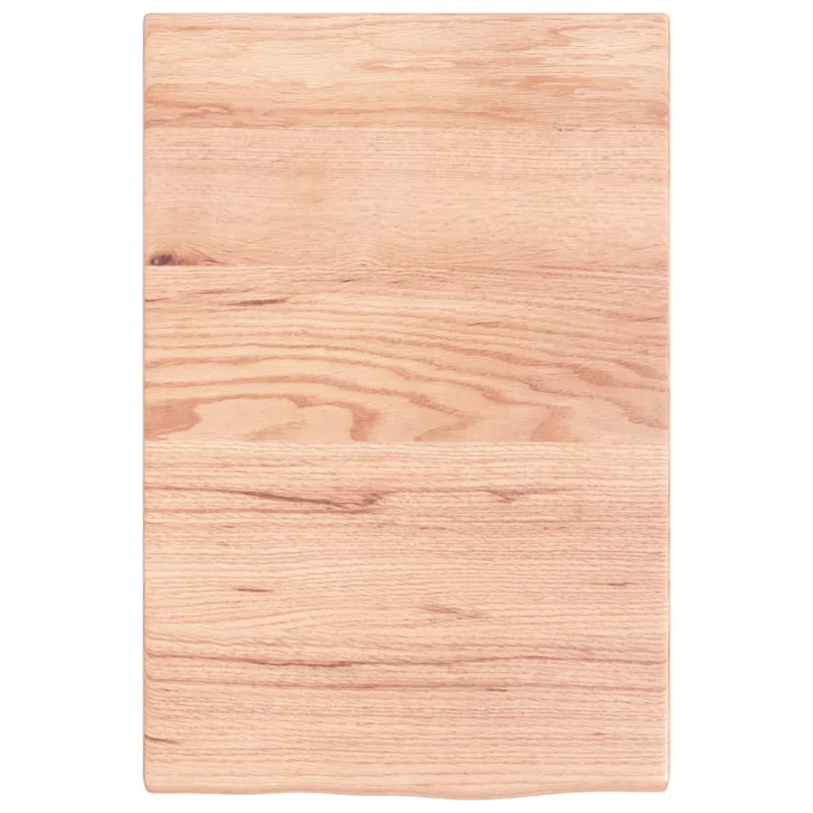 Étagère murale marron clair 40x60x2 cm bois chêne massif traité - 4
