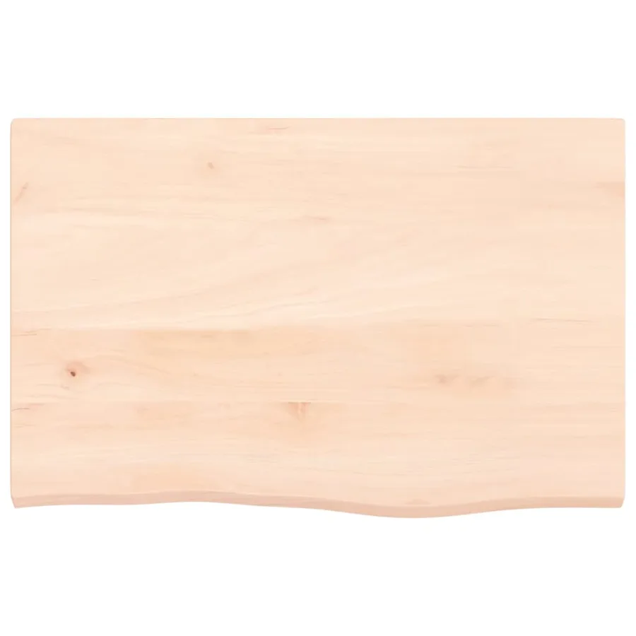 Étagère murale 60x40x2 cm bois de chêne massif non traité - 4