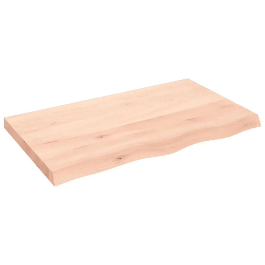 Étagère murale 100x60x(2-6) cm bois de chêne massif non traité - 2