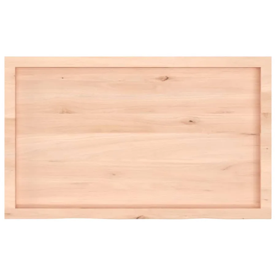 Étagère murale 100x60x(2-6) cm bois de chêne massif non traité - 5