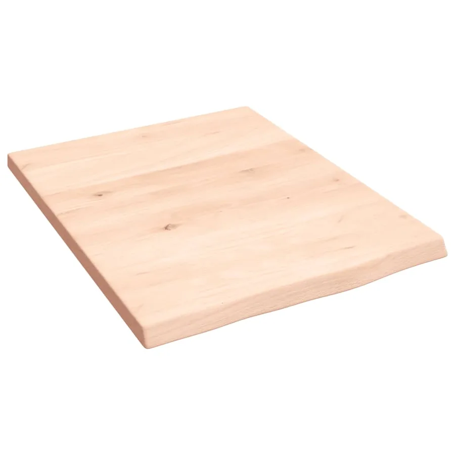 Étagère murale 40x50x2 cm bois de chêne massif non traité - 2