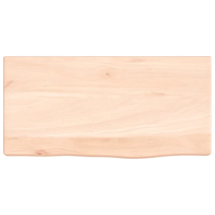 Étagère murale 40x20x4 cm bois de chêne massif non traité - 4