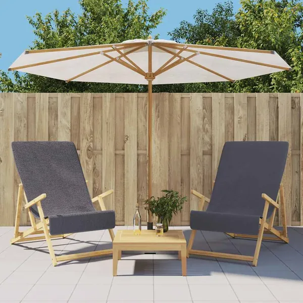 Serviettes de plage 2 pcs anthracite 60x135 cm tissu 400 GSM