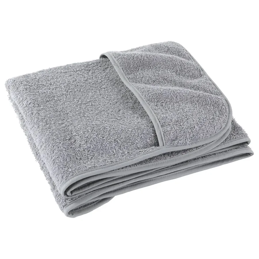 Serviettes de plage 2 pcs gris 60x135 cm tissu 400 GSM - 5