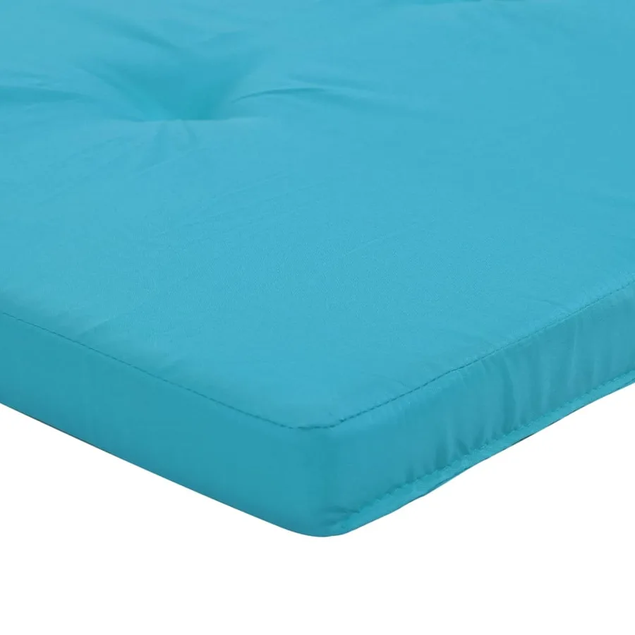 Coussins de chaise longue lot de 2 turquoise tissu oxford - 10