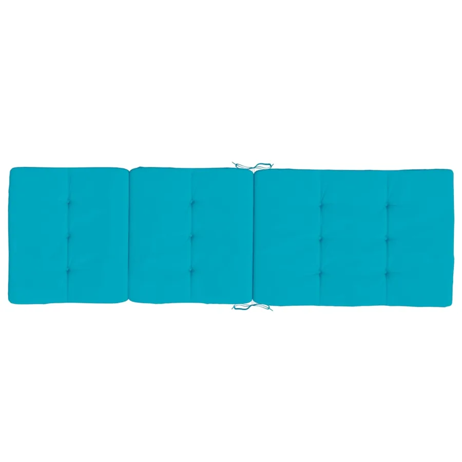 Coussins de chaise longue lot de 2 turquoise tissu oxford - 5