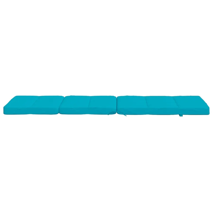 Coussins de chaise longue lot de 2 turquoise tissu oxford - 8