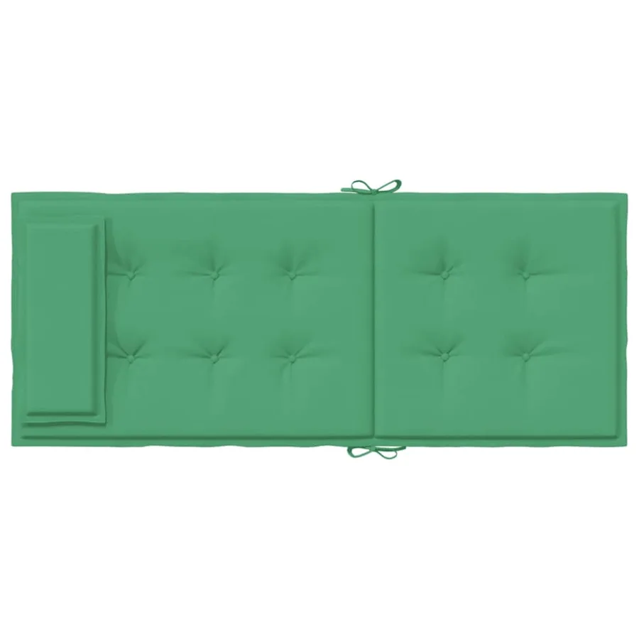 Coussins de chaise à dossier haut lot de 4 vert tissu oxford - 7